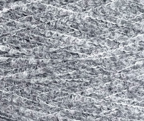 Zimpfer Wolle Selezione – Bouclé Garn aus Baby-Yak Merino Elastan 450 m / 100 g col. Mittelgrau